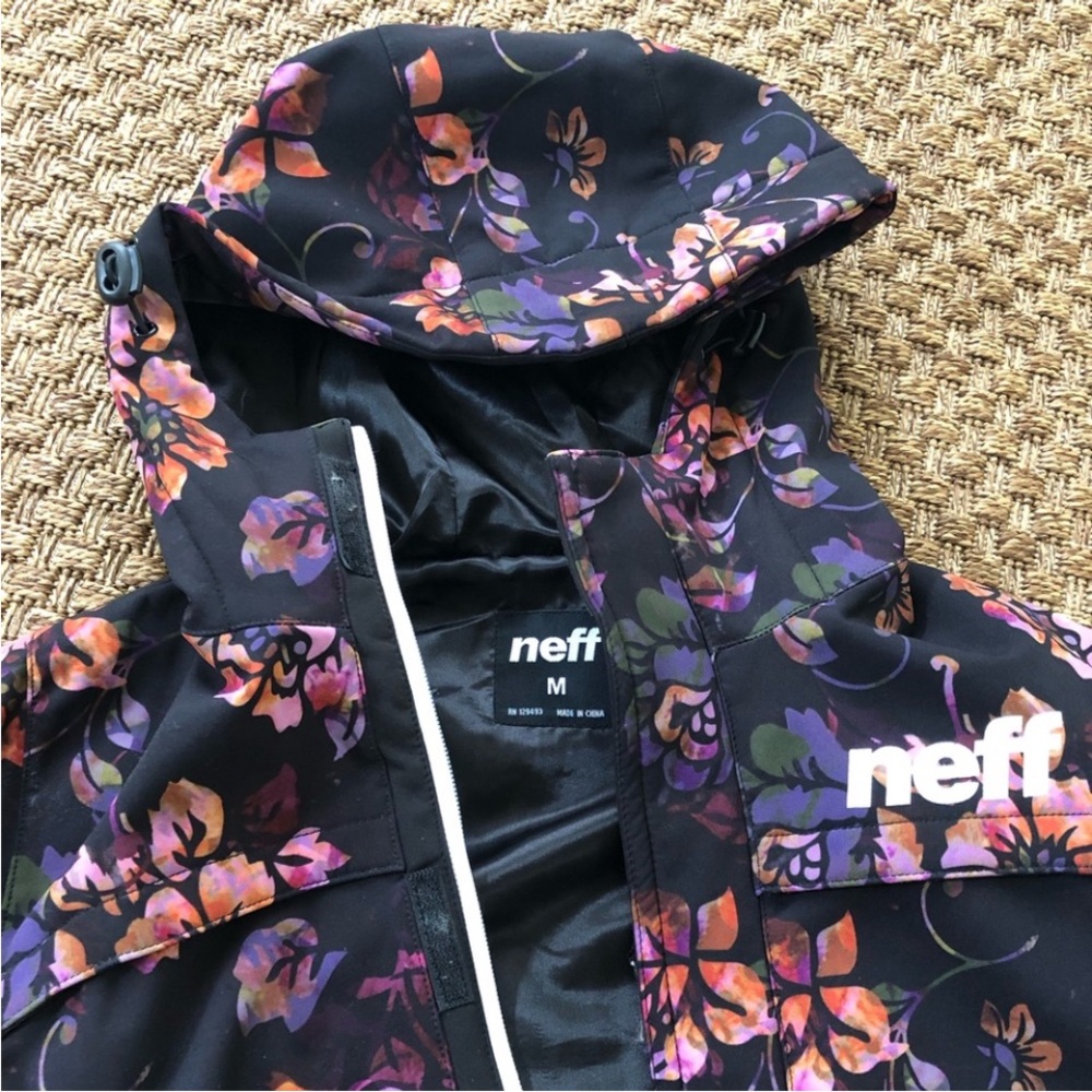 Neff Lush Acid Floral Softshell Snow Jacket - Picture 3 of 6